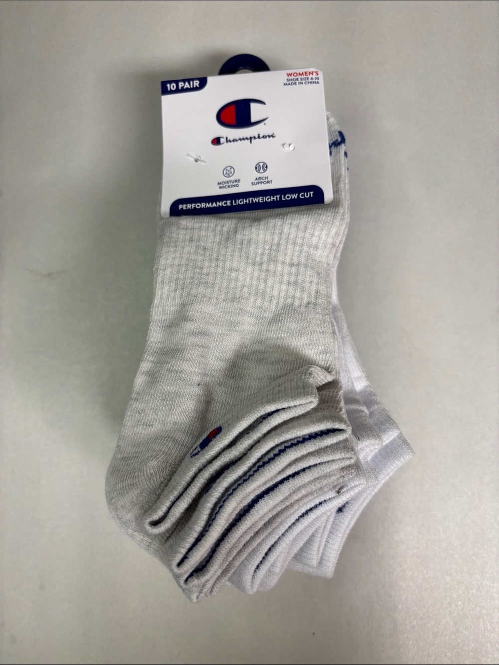New Champion Socks Women’s 10 Pair Performance Low Cut Socks Casual Activewear
